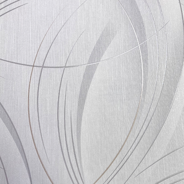 Closeup of a wallpaper showing its Contemporary, Embossed, Neutrals, Textures, Waves pattern, color, and subtle texture.