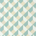 Closeup of a wallpaper showing its Art-Deco, Geometric, Pastels pattern, color, and subtle texture.