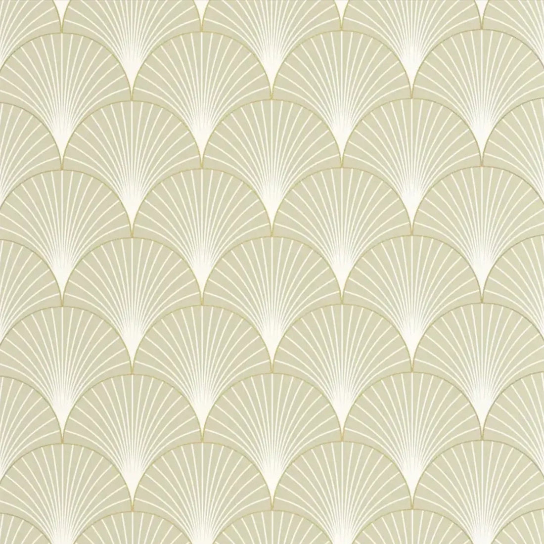 Closeup of a wallpaper showing its Art-Deco, Contemporary, Neutrals, Two-tone pattern, color, and subtle texture.