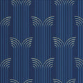 Closeup of a wallpaper showing its Art-Deco, Contemporary pattern, color, and subtle texture.