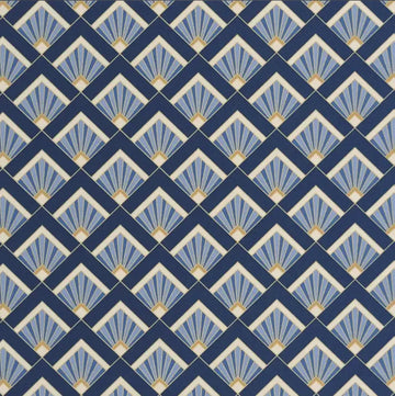 Closeup of a wallpaper showing its Art-Deco, Contemporary, Geometric pattern, color, and subtle texture.