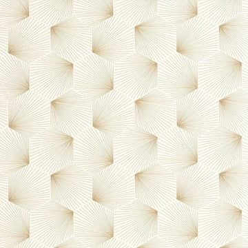 Closeup of a wallpaper showing its Art-Deco, Contemporary, Geometric, Neutrals, Unicolour pattern, color, and subtle texture.