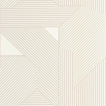 Closeup of a wallpaper showing its Art-Deco, Contemporary, Geometric, Neutrals pattern, color, and subtle texture.