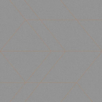 Closeup of a wallpaper showing its Contemporary, Geometric, Grey, Monochrome pattern, color, and subtle texture.