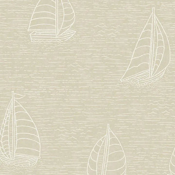 Closeup of a wallpaper showing its Kids, Neutrals pattern, color, and subtle texture.