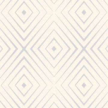 Closeup of a wallpaper showing its Contemporary, Geometric, Neutrals, Two-tone pattern, color, and subtle texture.