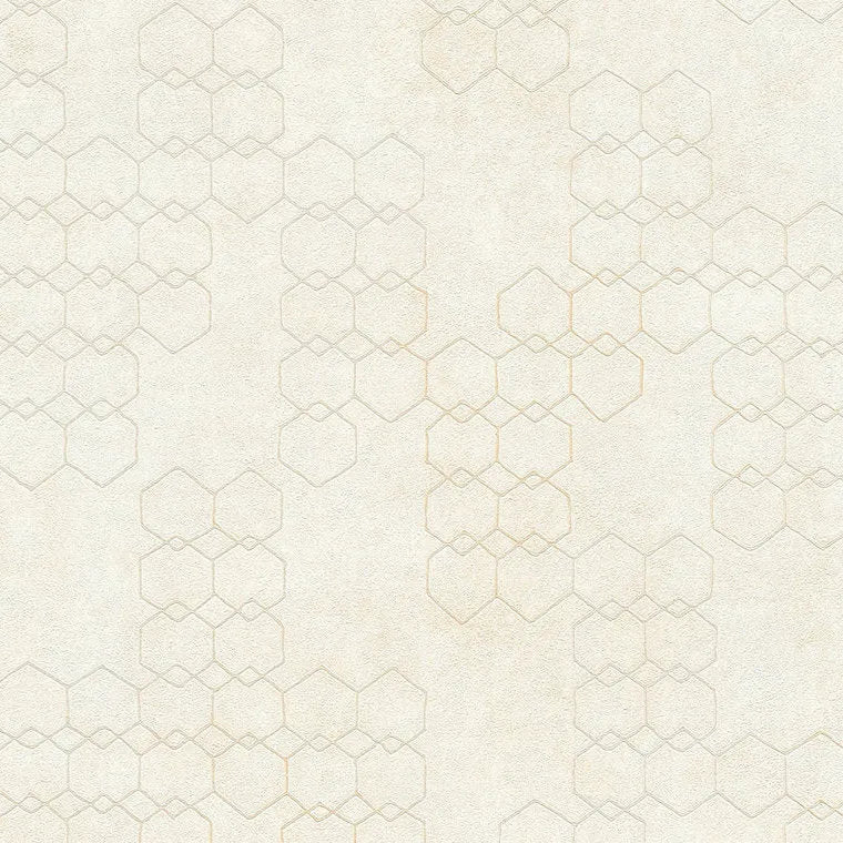 Closeup of a wallpaper showing its Contemporary, Geometric, Neutrals pattern, color, and texture.