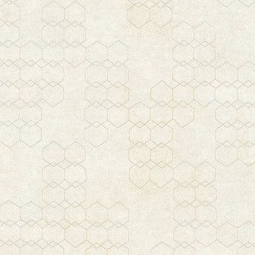 Closeup of a wallpaper showing its Contemporary, Geometric, Neutrals pattern, color, and texture.