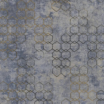 Closeup of a wallpaper showing its Blue, Contemporary, Dramatic, Geometric, Two-tone pattern, color, and texture.