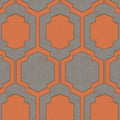 Closeup of a wallpaper showing its Art-Deco, Contemporary, Geometric pattern, color, and texture.