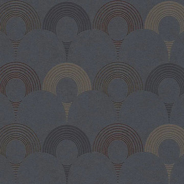 Closeup of a wallpaper showing its Art-Deco, Contemporary, Dramatic, Geometric pattern, color, and texture.