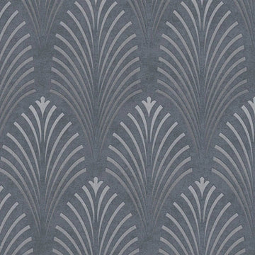 Closeup of a wallpaper showing its Art-Deco, Contemporary, Neutrals, Two-tone pattern, color, and texture.