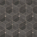 Closeup of a wallpaper showing its Art-Deco, Contemporary, Geometric pattern, color, and subtle texture.