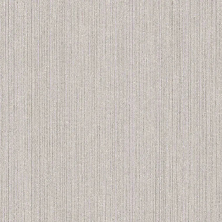 Closeup of a wallpaper showing its Contemporary, Grey, Neutrals, Plain, Stripes, Taupe pattern, color, and subtle texture.