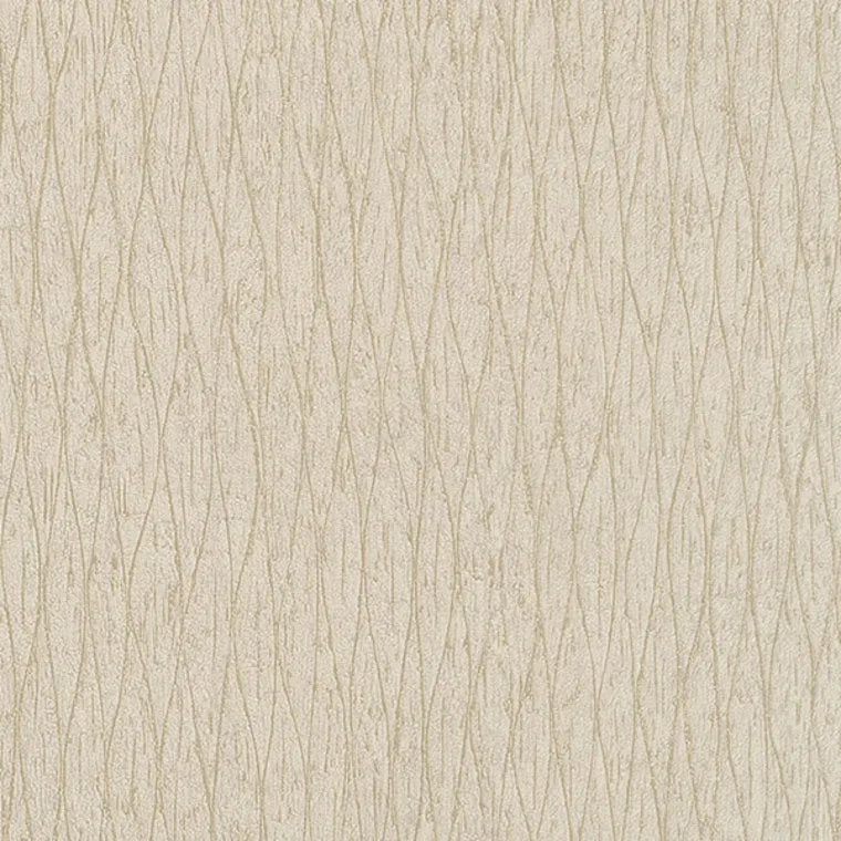 Closeup of a wallpaper showing its Contemporary, Neutrals, Two-tone, Waves pattern, color, and texture.