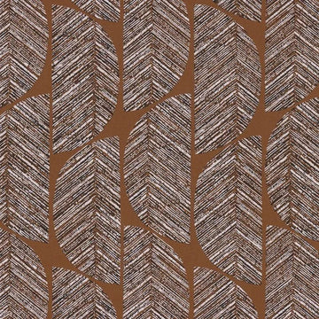 Closeup of a wallpaper showing its Art-Deco, Contemporary, Geometric, Waves pattern, color, and subtle texture.