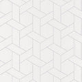 Closeup of a wallpaper showing its Art-Deco, Contemporary, Geometric, Two-tone pattern, color, and subtle texture.