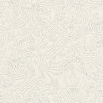 Closeup of a wallpaper showing its Beige, Contemporary, Cream, Neutrals, Plain, Waves pattern, color, and subtle texture.