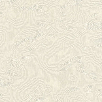 Closeup of a wallpaper showing its Beige, Contemporary, Neutrals, Plain, Waves pattern, color, and subtle texture.