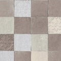 Closeup of a wallpaper showing its Brown, Contemporary, Geometric, Neutrals, Tiles pattern, color, and texture.