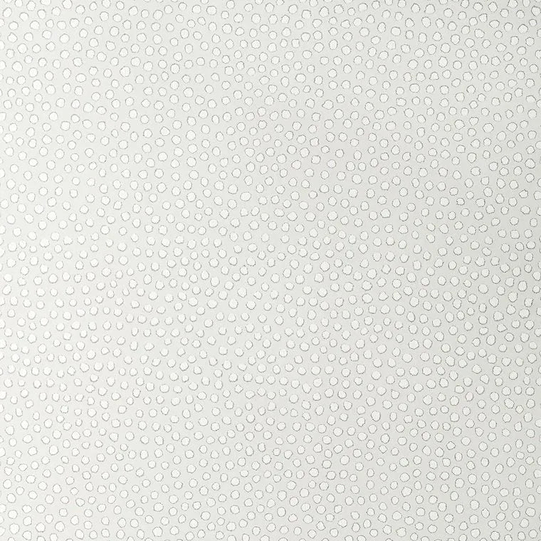 Closeup of a wallpaper showing its Contemporary, Dots, Kids, Monochrome, Two-tone pattern, color, and subtle texture.