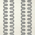 Closeup of a wallpaper showing its Art-Deco, Contemporary, Neutrals, Two-tone pattern, color, and subtle texture.