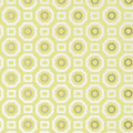 Closeup of a wallpaper showing its Art-Deco, Circles, Geometric, Two-tone pattern, color, and subtle texture.