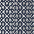 Closeup of a wallpaper showing its Art-Deco, Circles, Geometric, Two-tone pattern, color, and subtle texture.