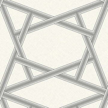 Closeup of a wallpaper showing its Contemporary, Geometric, Monochrome, Two-tone pattern, color, and subtle texture.