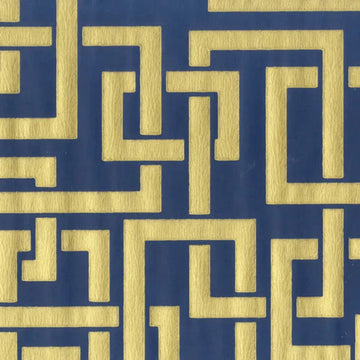 Closeup of a wallpaper showing its Blue, Contemporary, Geometric, Two-tone pattern, color, and subtle texture.