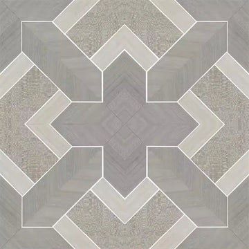 Closeup of a wallpaper showing its Geometric, Monochrome, Wood-veneer pattern, color, and subtle texture.