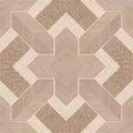 Closeup of a wallpaper showing its Brown, Geometric, Neutrals, Wood-veneer pattern, color, and subtle texture.