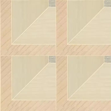 Closeup of a wallpaper showing its Geometric, Neutrals, Wood-veneer pattern, color, and subtle texture.