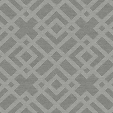 Closeup of a wallpaper showing its Art-Deco, Contemporary, Geometric, Monochrome pattern, color, and subtle texture.