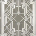 Closeup of a wallpaper showing its Art-Deco, Contemporary, Geometric, Two-tone pattern, color, and texture.