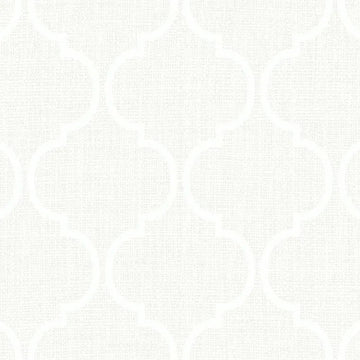 Closeup of a wallpaper showing its Monochrome, Trellis, Unicolour, Vinyl pattern, color, and subtle texture.