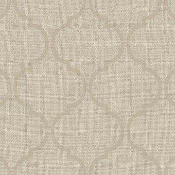 Closeup of a wallpaper showing its Neutrals, Trellis, Unicolour, Vinyl pattern, color, and subtle texture.
