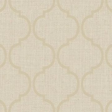 Closeup of a wallpaper showing its Neutrals, Trellis, Unicolour, Vinyl pattern, color, and subtle texture.