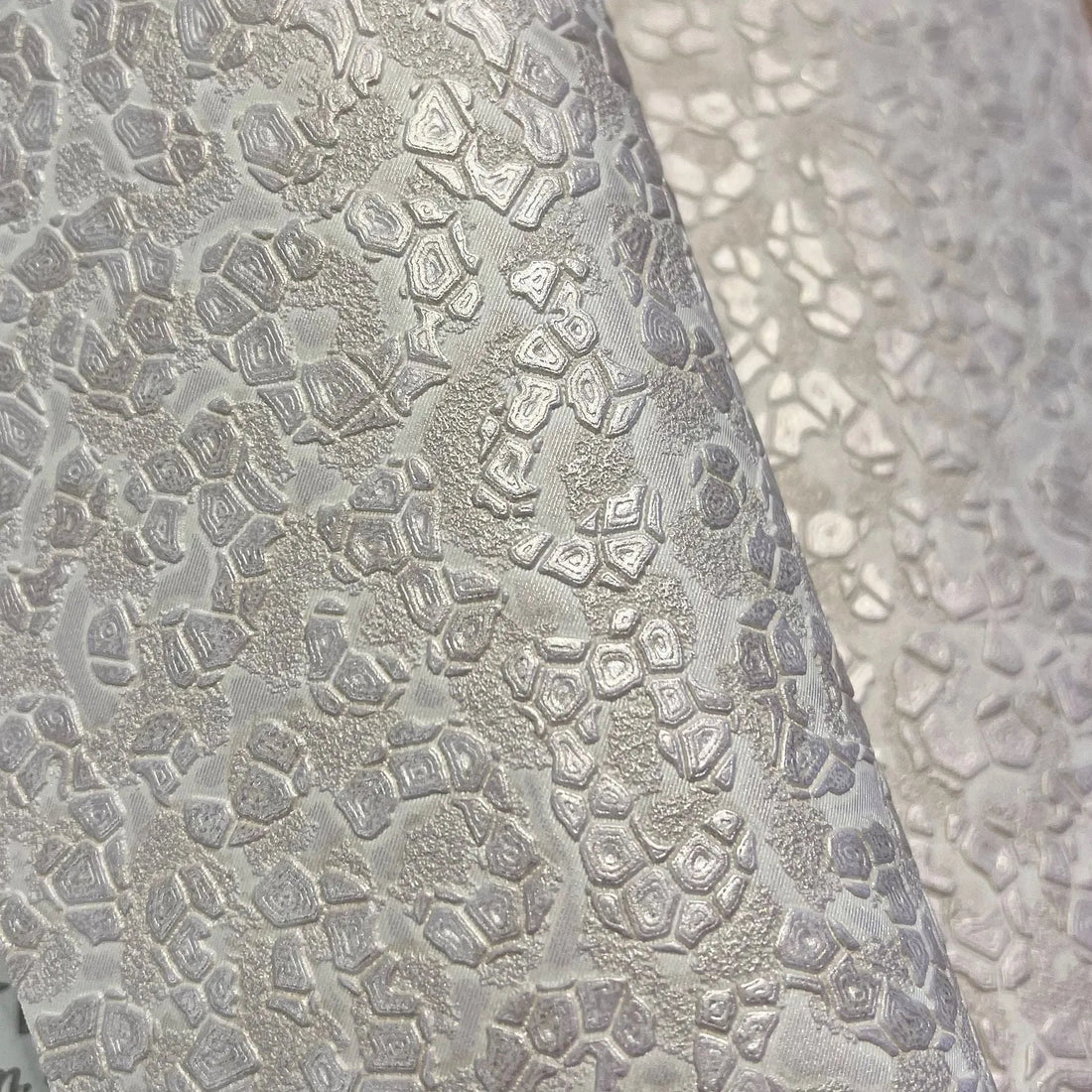 Closeup of a wallpaper showing its Luxury, Silver, Textures, Vinyl pattern, color, and subtle texture.
