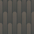 Closeup of a wallpaper showing its Art-Deco, Brown, Contemporary, Geometric pattern, color, and texture.