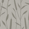 Closeup of a wallpaper showing its Contemporary, Floral, Neutrals, Two-tone pattern, color, and texture.