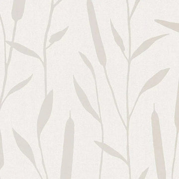 Closeup of a wallpaper showing its Contemporary, Floral, Neutrals, Two-tone pattern, color, and texture.