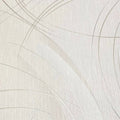 Closeup of a wallpaper showing its Contemporary, Cream, Embossed, Neutrals, Textures, Waves pattern, color, and subtle texture.