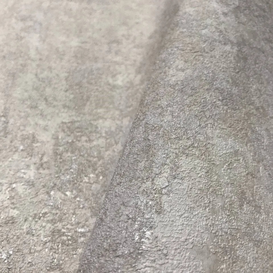 Wallpaper installed in a room showing its full pattern, color