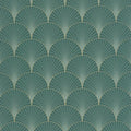 Closeup of a wallpaper showing its Art-Deco, Contemporary, Two-tone pattern, color, and subtle texture.