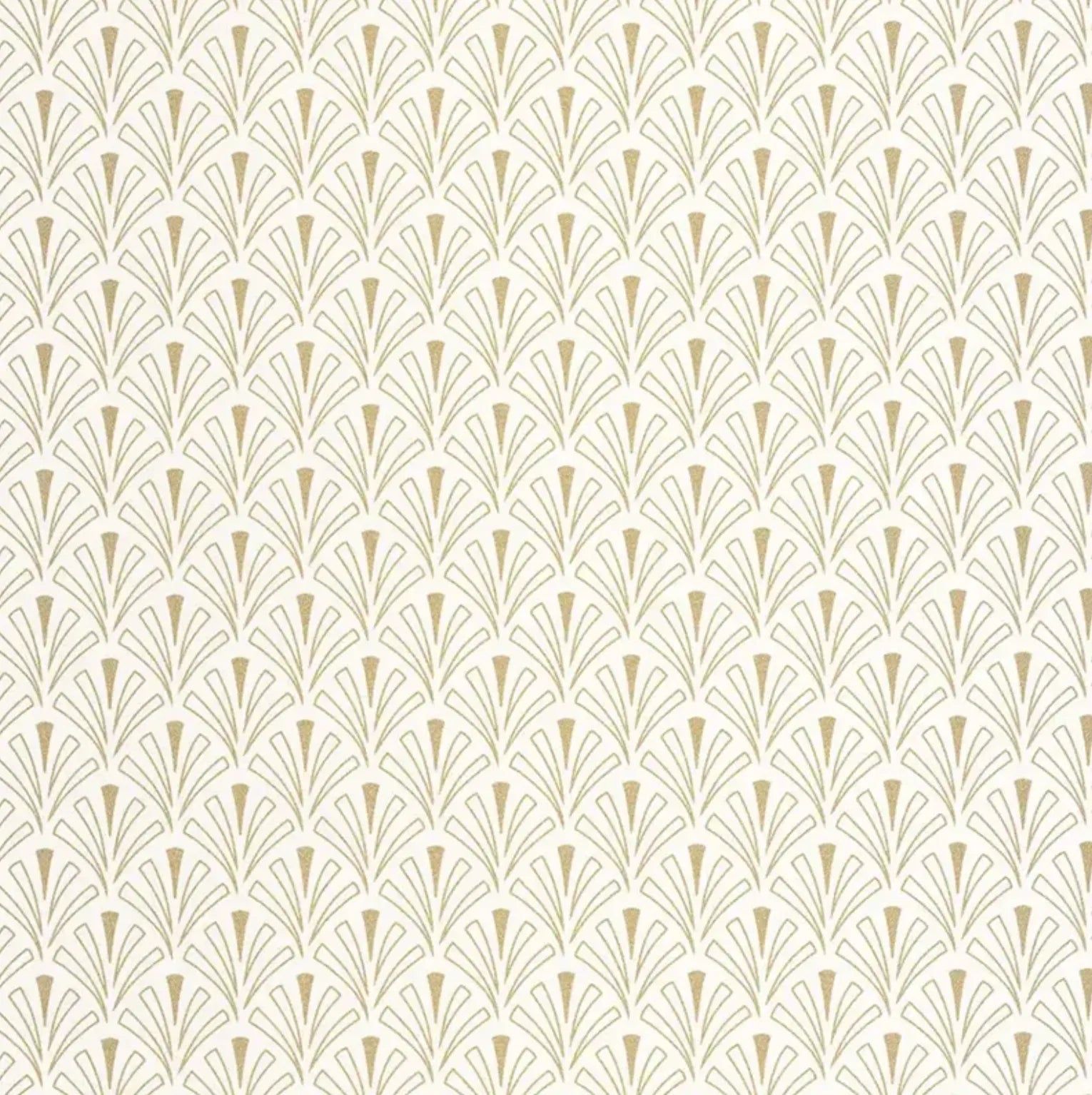 Closeup of a wallpaper showing its Art-Deco, Contemporary, Neutrals pattern, color, and subtle texture.