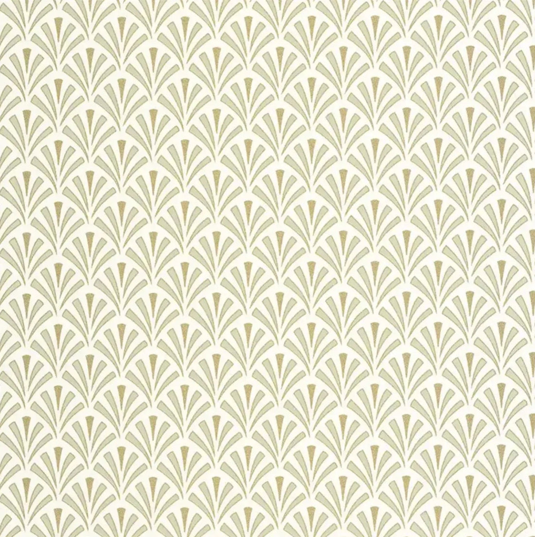 Closeup of a wallpaper showing its Art-Deco, Contemporary, Neutrals pattern, color, and subtle texture.