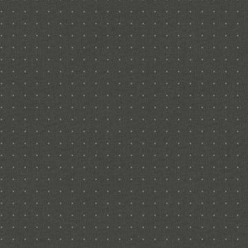 Closeup of a wallpaper showing its Black, Brown, Dots pattern, color, and subtle texture.