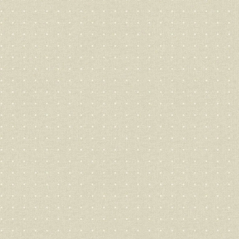 Closeup of a wallpaper showing its Dots, Neutrals pattern, color, and subtle texture.