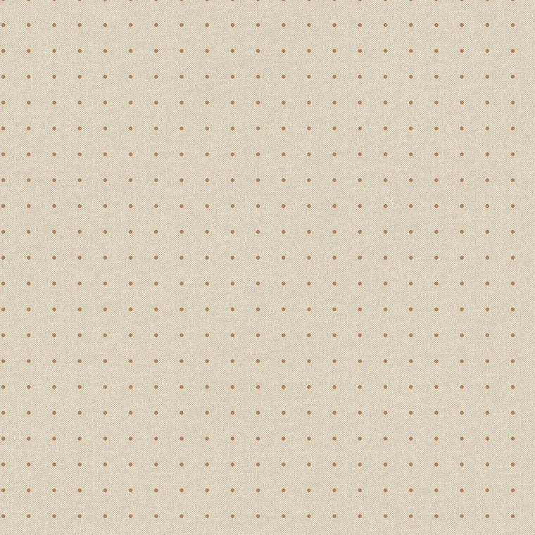Closeup of a wallpaper showing its Dots, Neutrals pattern, color, and subtle texture.